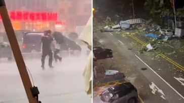 Tifón Noul causa estragos en Guangdong, China, obligando a evacuaciones masivas