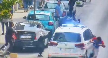 Impactante ataque a patrulla policial en Bruselas: jóvenes inmigrantes desatan el caos