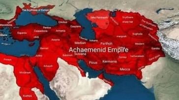 Medio iraní responde a Trump con mapa de Irán en la Edad de Piedra