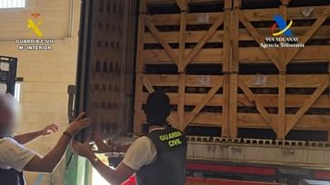 Desmantelan un alijo de 1.283 kilos de cocaína escondido en cocos en Sevilla