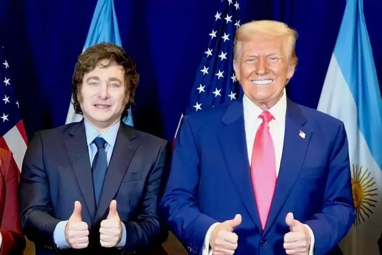 Milei agradece a Trump por tarifas comerciales favorables para Argentina