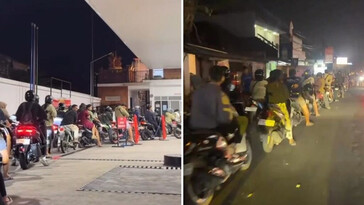 Crisis de gasolina en Bali provoca largas colas y desorden en gasolineras