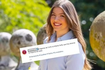 La infanta Sofía celebra su mayoría de edad con fotos sencillas y naturales