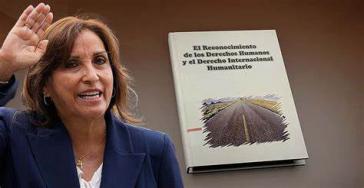 La presidenta de Perú, Dina Boluarte, plagió más de la mitad de un libro sobre Derechos Humanos