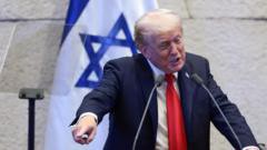 Trump declara el fin de una 'pesadilla' en el parlamento israelí tras el alto al fuego con Hamas