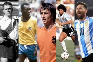 Los futbolistas más destacados de cada década, según la inteligencia artificial