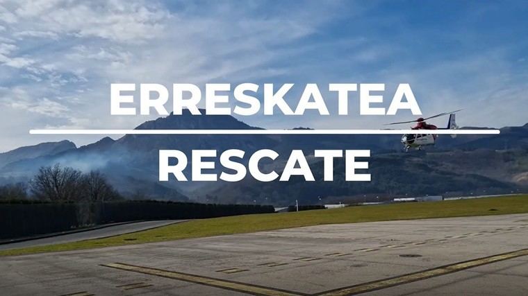 Rescatan a jinete herido tras caída de su caballo en Arrankudiaga