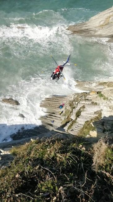 Rescatan a varias personas en Euskadi por emergencias en Mutriku, Valdegobia y Zumaia