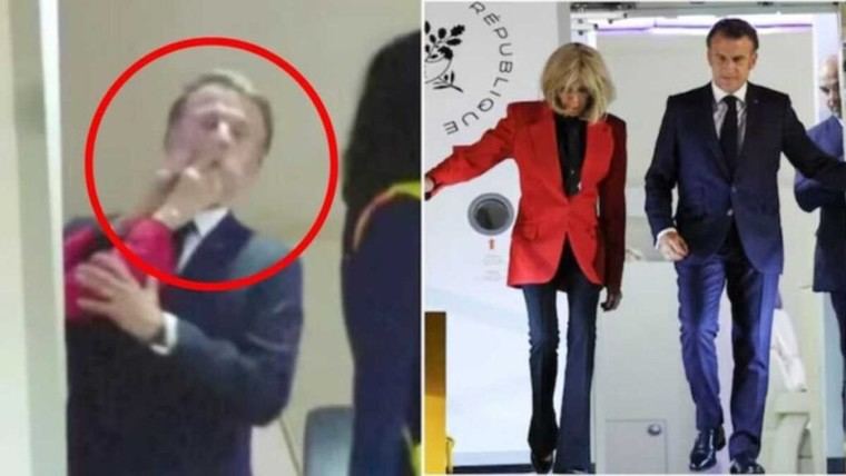Macron minimiza incidente viral con su esposa como una broma
