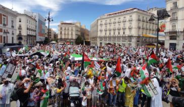 Manifestación pro-saharaui en Santiago de Compostela