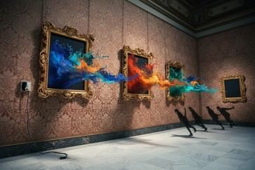 Cuatro ladrones enmascarados roban valiosas pinturas de museo italiano en un rápido atraco