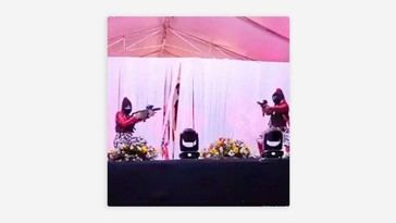 Estudiantes de Michoacán generan controversia por baile con armas de utilería