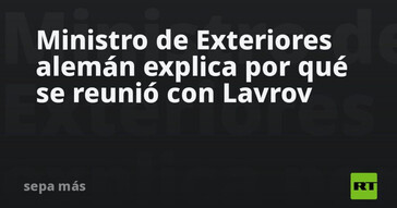 El canciller alemán justifica su encuentro con Lavrov