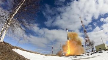 Rusia muestra el misil Sarmat, que puede llegar a Londres y destruirla en seis minutos