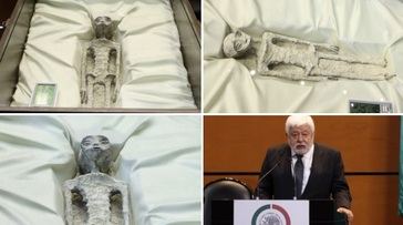 Muestra seres no humanos de 1.000 años de antigüedad en el Congreso mexicano