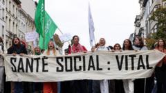 Masivas protestas paralizan el transporte público y aeropuertos en Bélgica por reformas gubernamentales