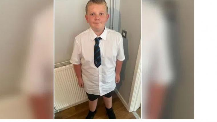 Niño de 12 años puesto en aislamiento por usar pantalones cortos para ir a la escuela durante el verano