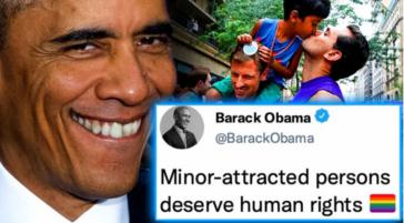 Barack Obama pide que los pedófilos tengan los mismos derechos que 2SLGBTQI+