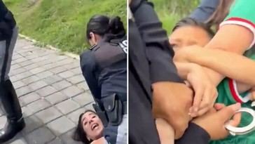 Policías de México son criticados por agresión a madre y maltrato a sus hijos