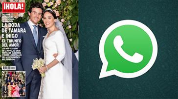 Un PDF de ¡Hola! con la boda de Tamara se hizo viral en WhatsApp