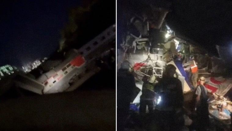 Colapsa un puente en Briansk, Rusia, mientras un tren pasaba por debajo