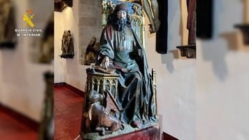 Recuperan en Italia una escultura del siglo XV robada en Palencia hace 45 años