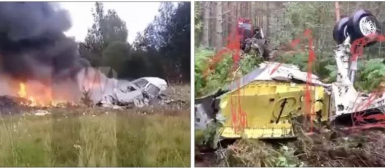 Un artefacto explosivo pudo ser colocado en el compartimento del tren de aterrizaje del avión de Prigozhin