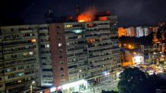 Dron ruso se estrella contra un edificio en Rumanía