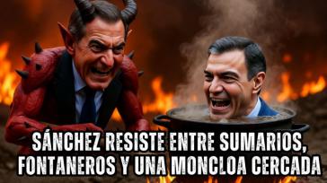 Sánchez resiste entre sumarios, fontaneros y una Moncloa cercada
