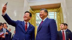 Corea del Sur busca fortalecer relaciones con China en visita presidencial