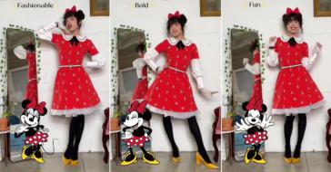 Disney paga a influencer transgénero para modelar ropa de Minnie Mouse