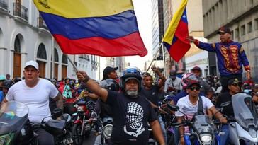 Transportistas protestan en Caracas por la liberación de Maduro y su esposa
