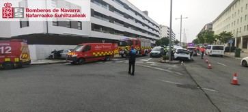 Tres heridos en choque de vehículos en Mutilva