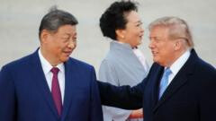 Xi de China es recibido cordialmente por Trump en su visita a EE. UU