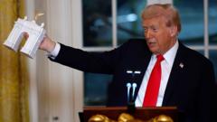Trump planea un arco triunfal en Washington con drones y francotiradores