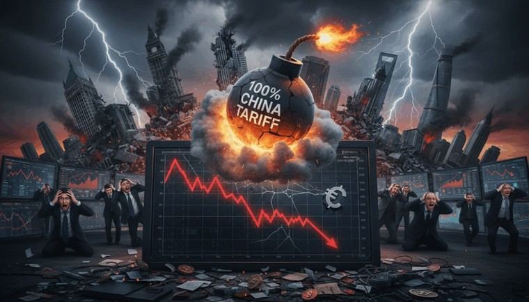 Trump propone un arancel del 100% a China, desata caos en los mercados globales