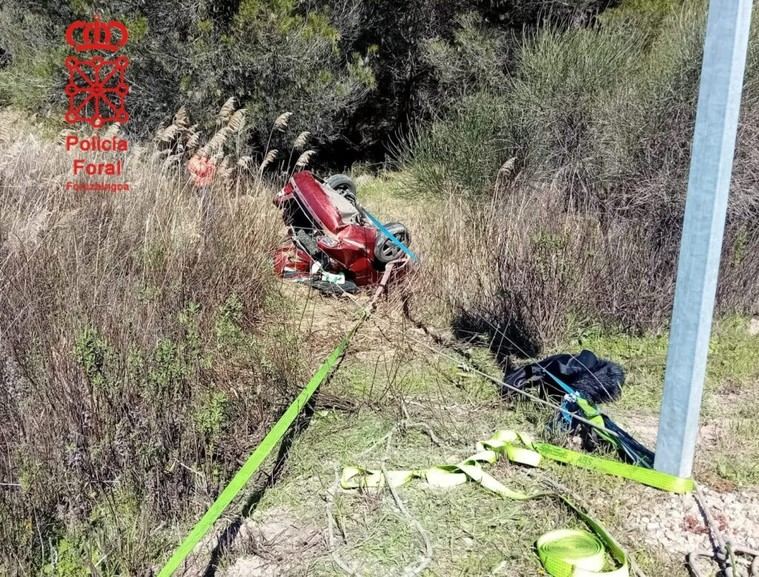 Accidente en Lodosa deja un muerto y una herida grave