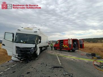 Accidente en Unzué deja un muerto y un herido