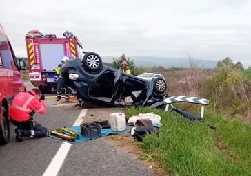 Accidente en Lerín deja un muerto y dos heridos