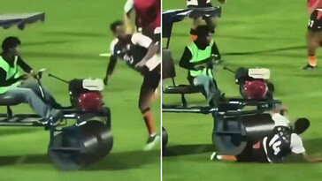 Futbolista atropellado por aplanadora durante calentamiento en Tailandia