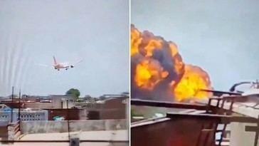 Imágenes impactantes del accidente aéreo en Ahmedabad, India