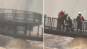 Crecida del río Iguazú provoca el desmontaje de la pasarela de las cataratas