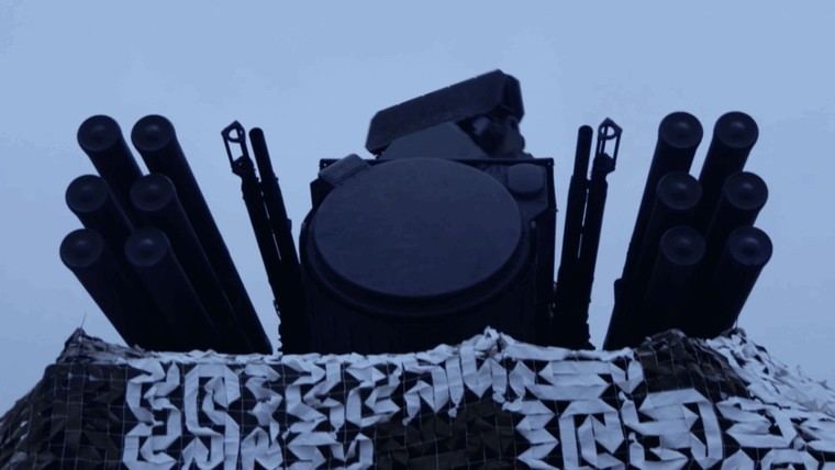 Antiaéreos rusos en acción contra drones