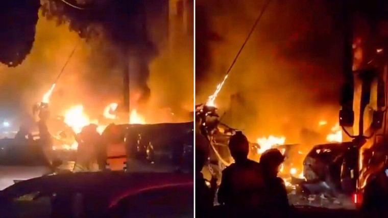 Irán lanza misiles sobre Israel, causando incendio en Haifa