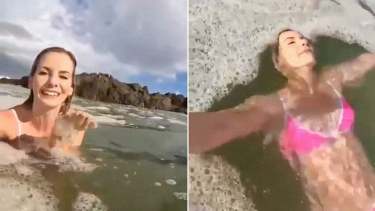 Influencer se vuelve viral tras nadar en aguas residuales en Sudáfrica