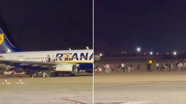 Pasajeros evacuaron un avión de Ryanair por incendio en Palma de Mallorca