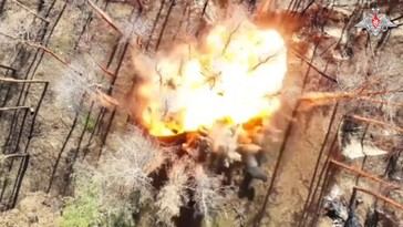 Robot kamikaze ruso destruye bastión militar en Ucrania