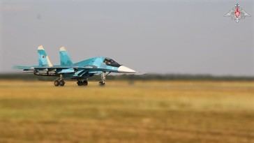 Rusia ataca un punto estratégico ucraniano con un Su-34