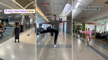 Bailar en un aeropuerto le cuesta a un hombre su vuelo, pero lo hace viral en TikTok