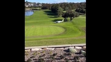 Avioneta realiza aterrizaje forzoso en un campo de golf en Sídney